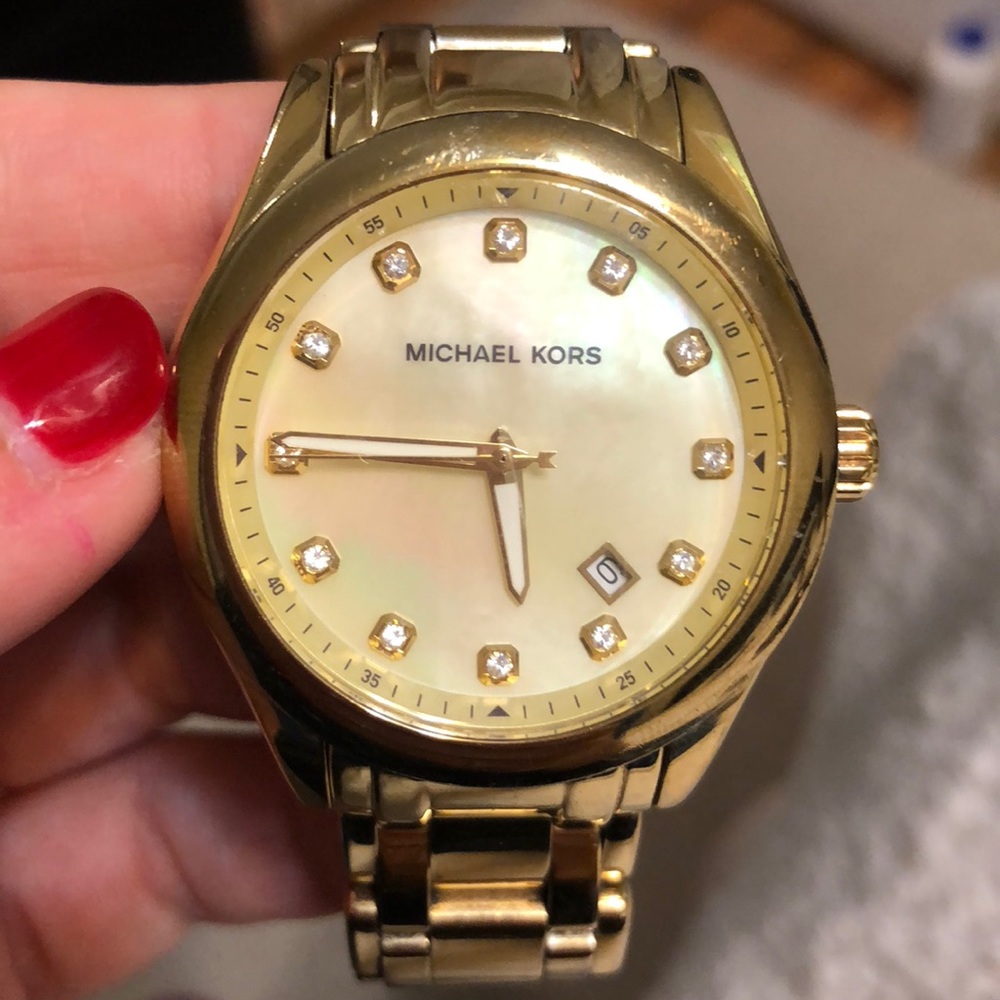 Michael Kors Gold Diamond Watch